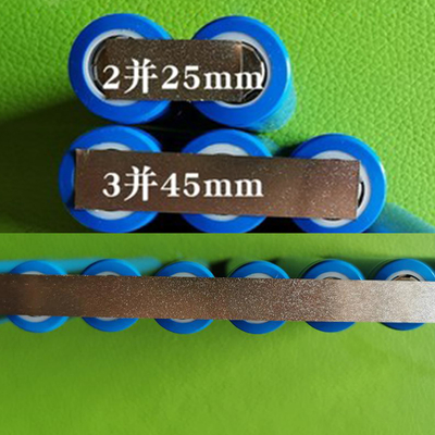 Conductive 18650 Lithium Battery Connector Semi Hard Nickel Strip Tape