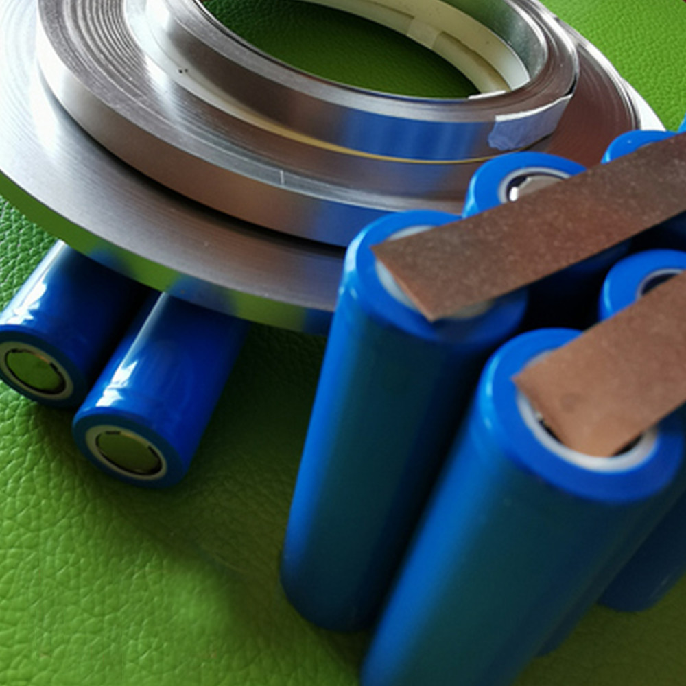 Conductive 18650 Lithium Battery Connector Semi Hard Nickel Strip Tape